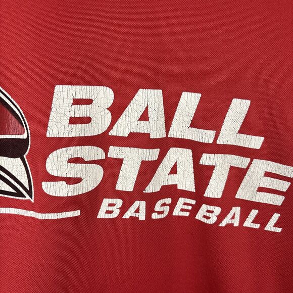 Ball State Cardinals Baseball Nike Hoodie Red Pullover Sweatshirt Mens Size XL - Picture 3 of 6